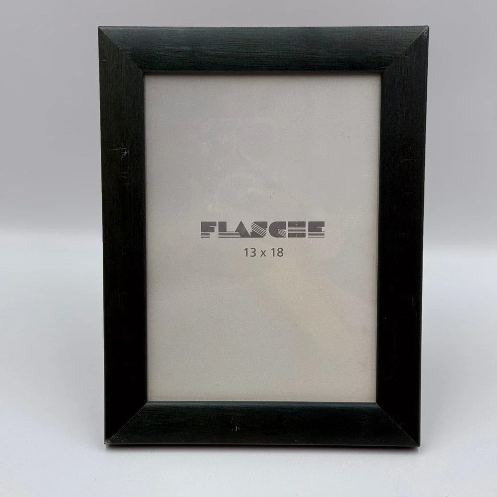 Flasche Dark Green Wood Picture Frame 13x18cm 5x7 Tabletop Wall Mount German